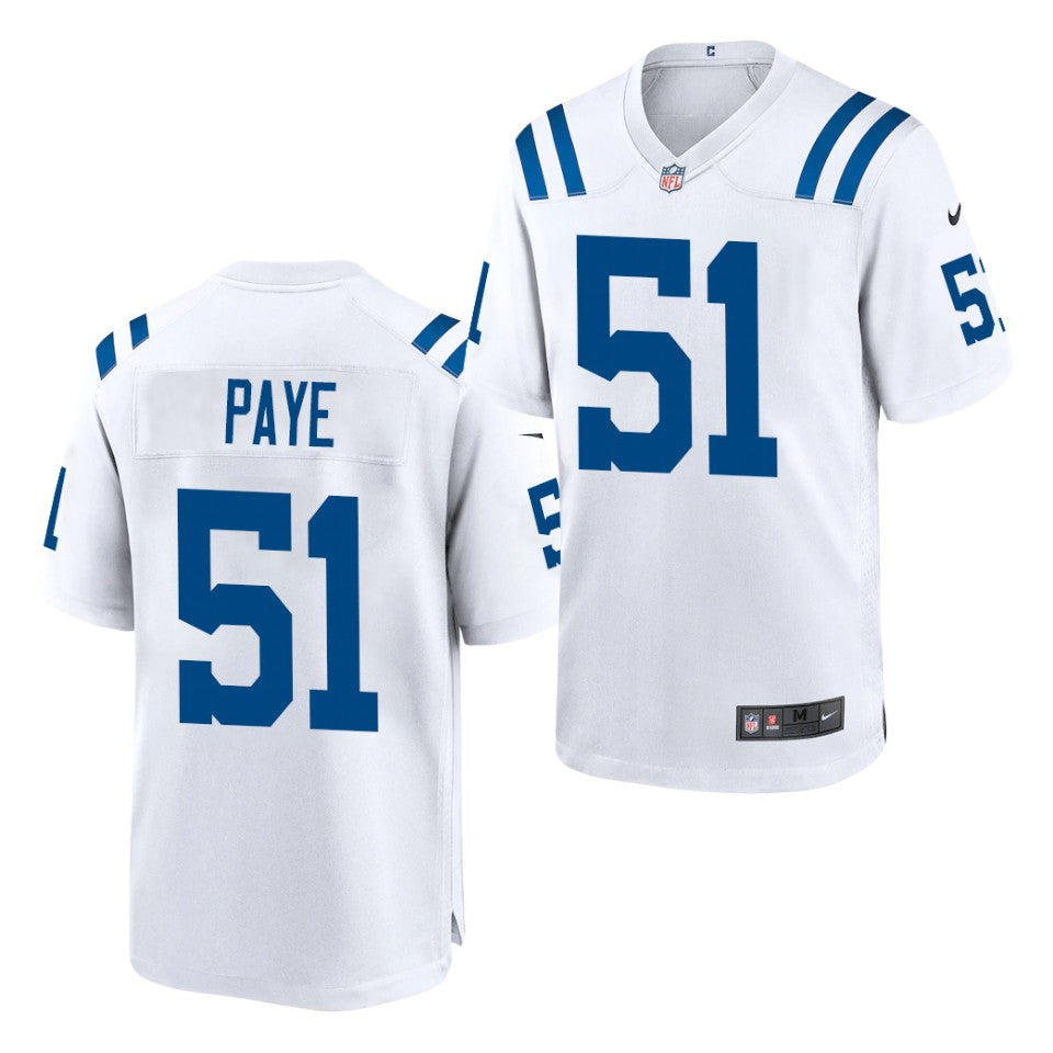 Men’s Indianapolis Colts #51 Kwity Paye Nike White Vapor Untouchable Jersey