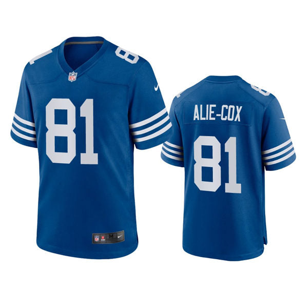 Mens Indianapolis Colts #81 Mo Alie-Cox Nike Royal Vapor Limited Jersey