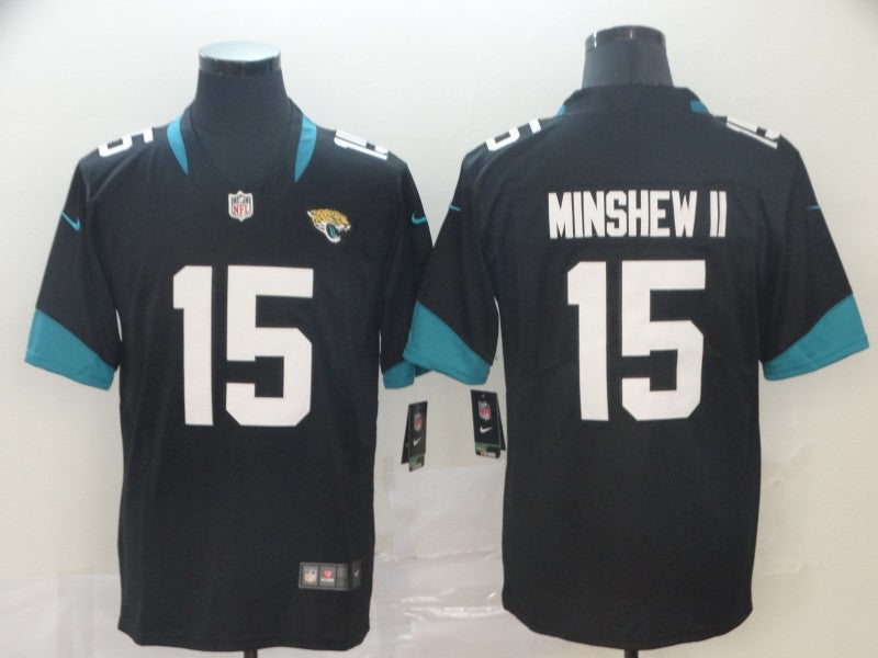 Men’s Jacksonville Jaguars #15 Gardner Minshew II Nike Black Vapor Untouchable Jersey