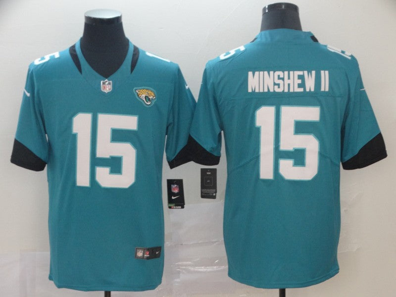 Men’s Jacksonville Jaguars Gardner Minshew II #15 Teal Jersey