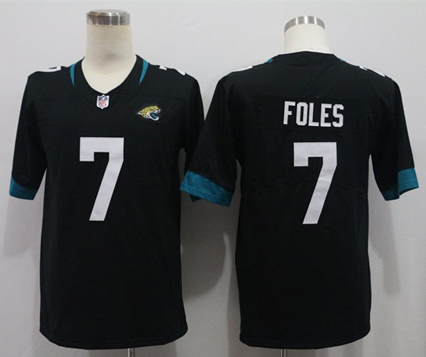Men’s Jacksonville Jaguars Nick Foles #7 Black Jersey