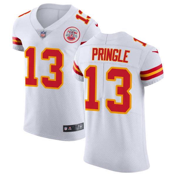 Men’s Kansas City Chiefs #13 Byron Pringle Nike White Vapor Untouchable Limited Jersey