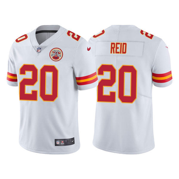 Men’s Kansas City Chiefs #20 Justin Reid Nike White Vapor Untouchable Limited Jersey
