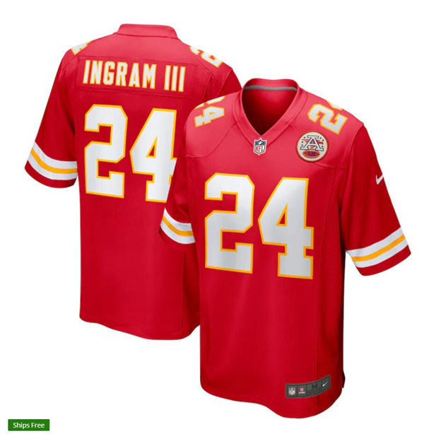 Men’s Kansas City Chiefs #24 Melvin Ingram III Nike Red Vapor Untouchable Limited Jersey