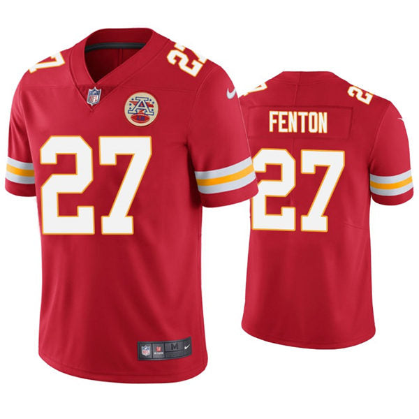 Men’s Kansas City Chiefs #27 Rashad Fenton Nike Red Vapor Untouchable Limited Jersey