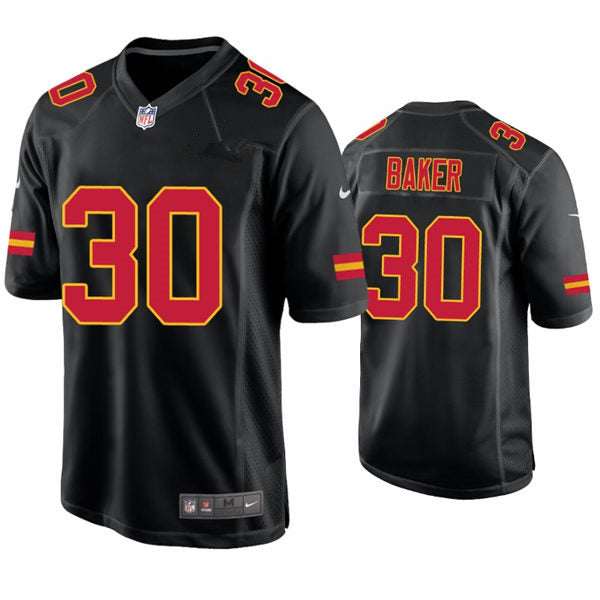 Men’s Kansas City Chiefs #30 Deandre Baker Nike Black Game Fashion Jersey