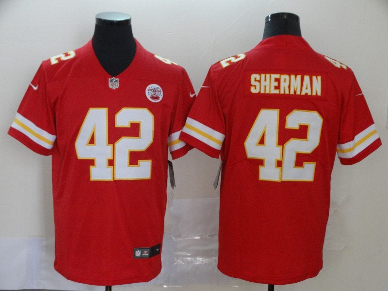 Men’s Kansas City Chiefs #42 Anthony Sherman Nike Red Game Player Football Jersey
