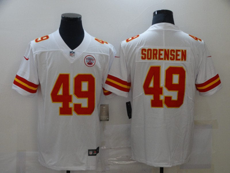 Men’s Kansas City Chiefs #49 Daniel Sorensen Nike White Game Player Football Jersey