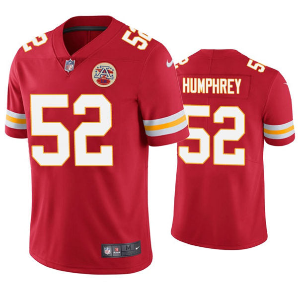 Men’s Kansas City Chiefs #52 Creed Humphrey Nike Red Vapor Untouchable Limited Jersey
