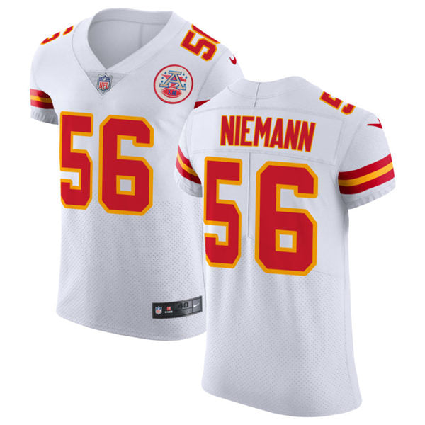 Men’s Kansas City Chiefs #56 Ben Niemann Nike White Vapor Untouchable Limited Jersey