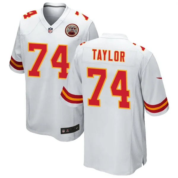 Men’s Kansas City Chiefs #74 Jawaan Taylor Nike White Vapor F.U.S.E. Limited Jersey