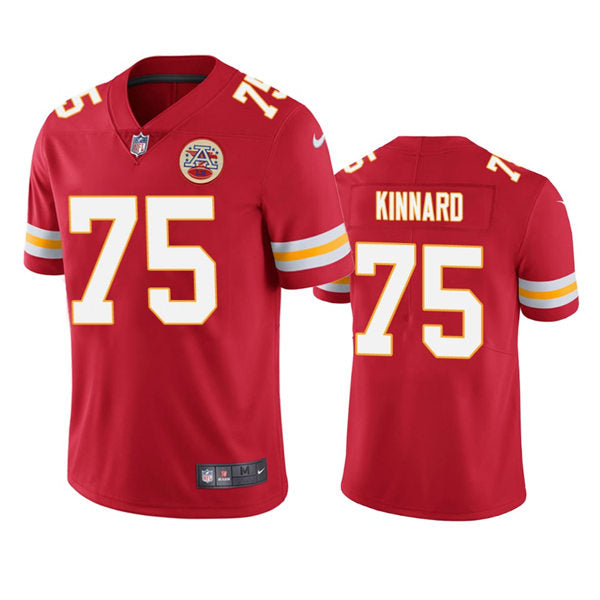 Men’s Kansas City Chiefs #75 Darian Kinnard Red Vapor Untouchable Limited Jersey