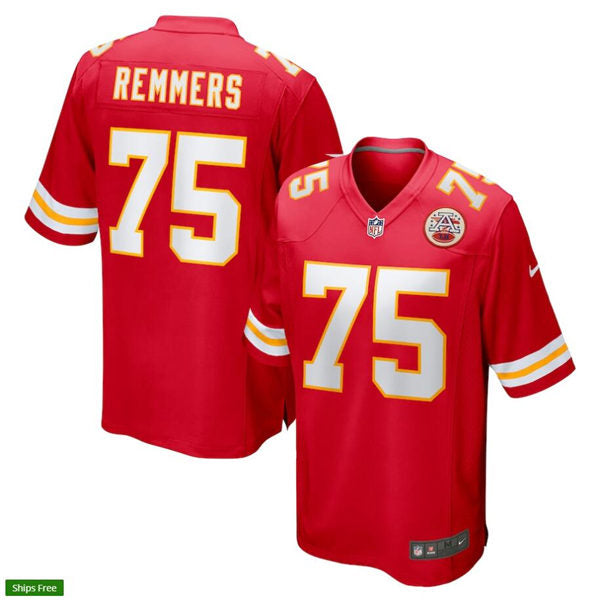 Men’s Kansas City Chiefs #75 Mike Remmers Nike Red Vapor Untouchable Limited Jersey