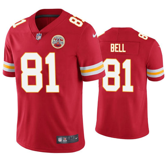 Men’s Kansas City Chiefs #81 Blake Bell Nike Red Vapor Untouchable Limited Jersey