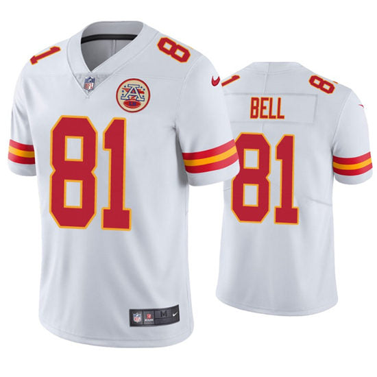 Men’s Kansas City Chiefs #81 Blake Bell Nike White Vapor Untouchable Limited Jersey