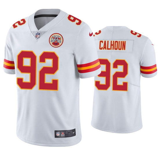 Men’s Kansas City Chiefs #92 Shilique Calhoun Nike White Vapor Untouchable Limited Jersey