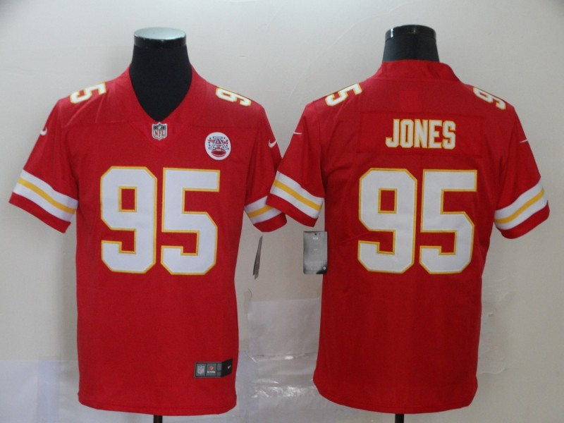 Men’s Kansas City Chiefs #95 Chris Jones Nike Red Game Football Jersey