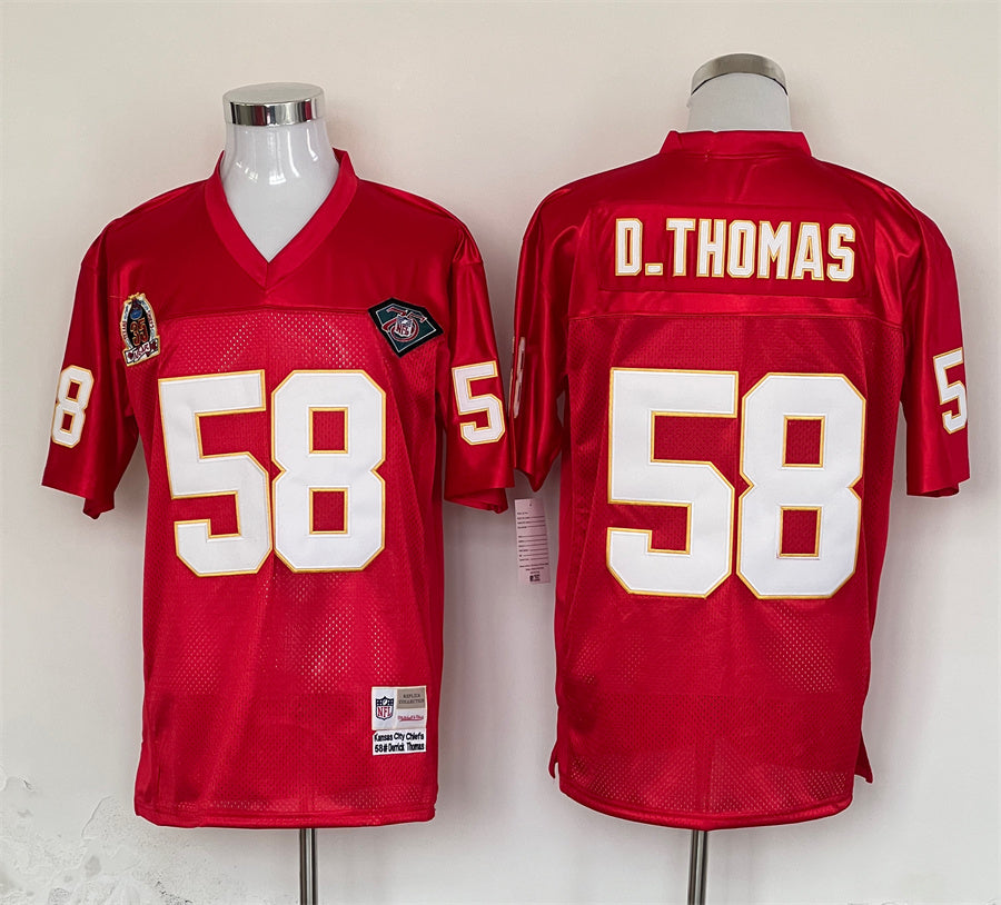 Men’s Kansas City Chiefs Derrick Thomas Mitchell & Ness Red Legacy Jersey