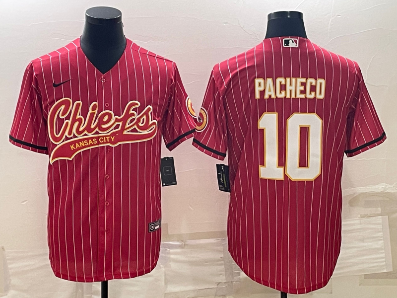 Men’s Kansas City Chiefs Isiah Pacheco #10 Red Jersey Joint Edition