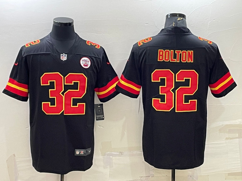 Men’s Kansas City Chiefs Nick Bolton #32 Black Jersey