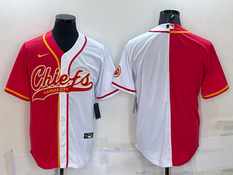 Men’s Kansas City Chiefs Red/White Blank Jersey