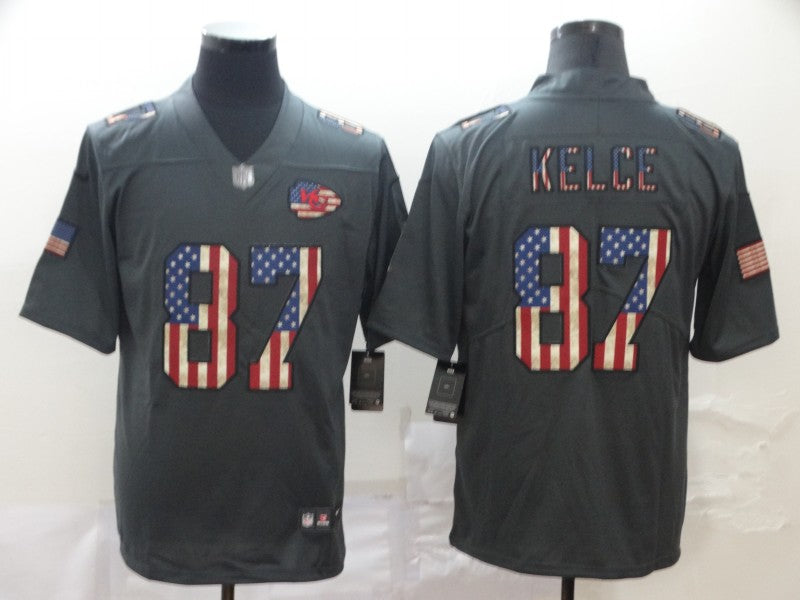 Men’s Kansas City Chiefs Travis Kelce #87 Black Jersey