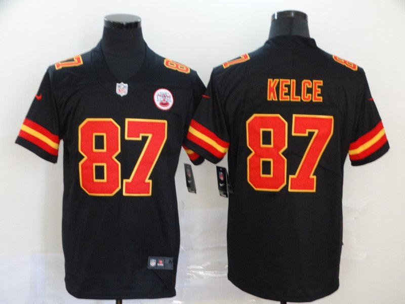 Men’s Kansas City Chiefs Travis Kelce #87 Black Jersey