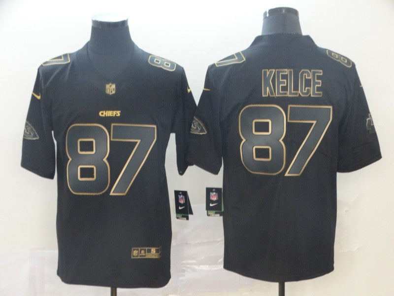Men’s Kansas City Chiefs Travis Kelce #87 Black Jersey