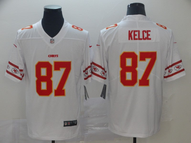 Men’s Kansas City Chiefs Travis Kelce White Jersey
