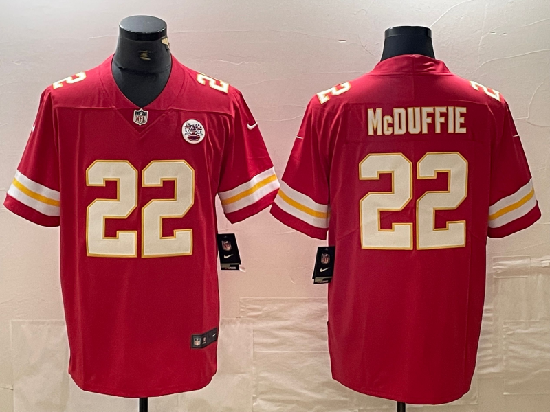 Men’s Kansas City Chiefs Trent McDuffie #22 Red Jersey
