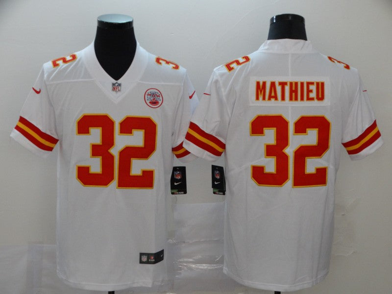 Men’s Kansas City Chiefs Tyrann Mathieu #32 White Jersey