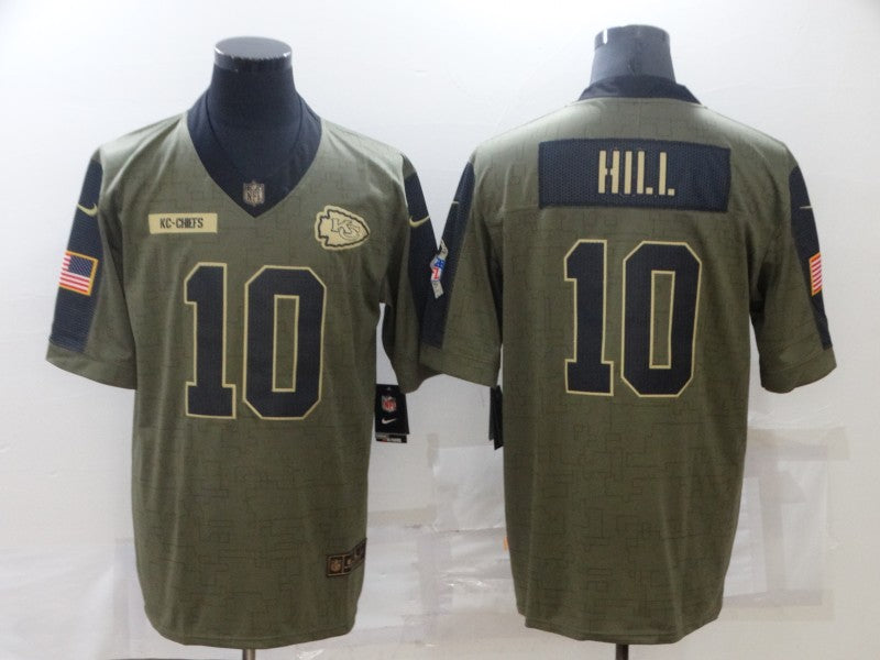 Men’s Kansas City Chiefs Tyreek Hill #10 Brown Jersey