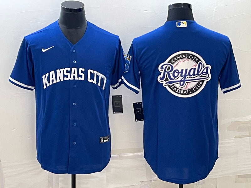 Men’s Kansas City Royals Blue Blank Jersey