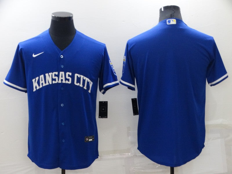 Men’s Kansas City Royals Royal Alternate Team Blank Jersey