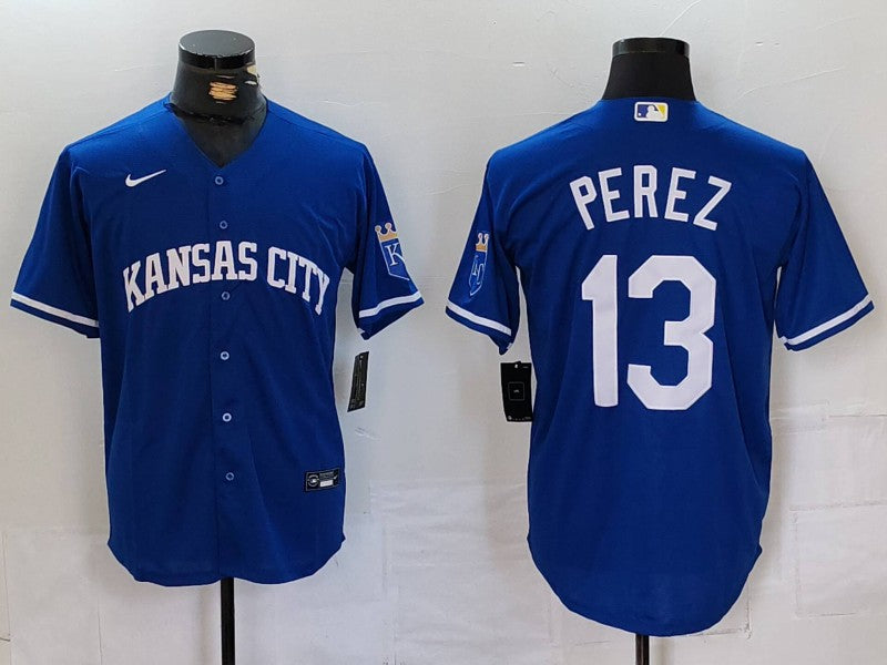 Men’s Kansas City Royals Salvador Perez #13 Royal Jersey