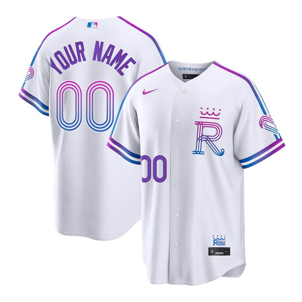 Men’s Kansas City Royals White 2026 City Connect Stitched Custom Jersey