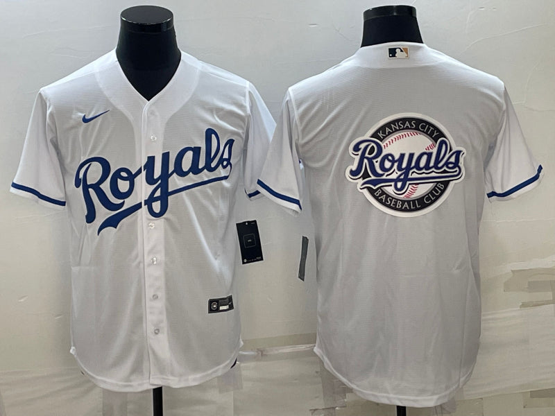 Men’s Kansas City Royals White Alternate Team Logo Jersey
