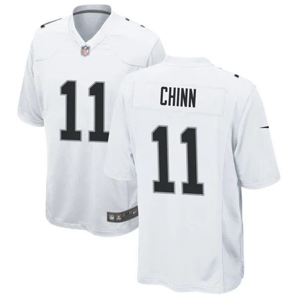 Men’s Las Vegas Raiders #11 Jeremy Chinn Nike White Vapor F.U.S.E. Limited Player Jersey