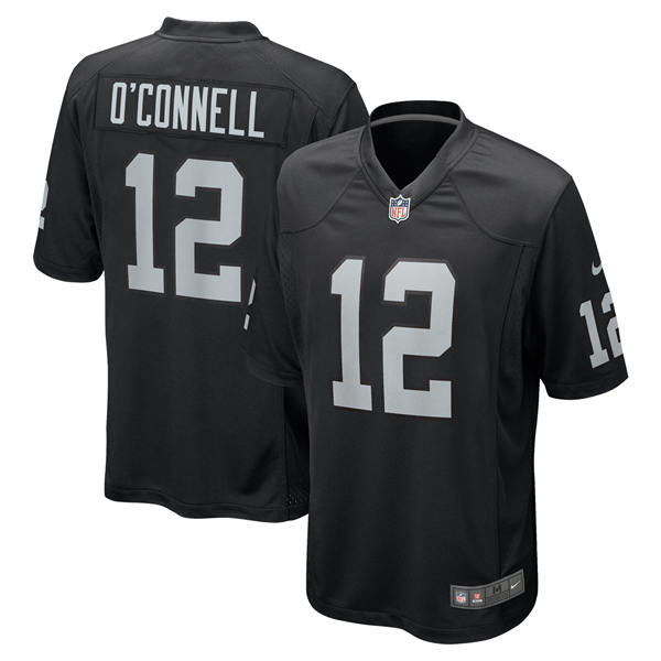 Men’s Las Vegas Raiders #12 Aidan O’Connell Nike Black Vapor Untouchable Limited Player Jersey