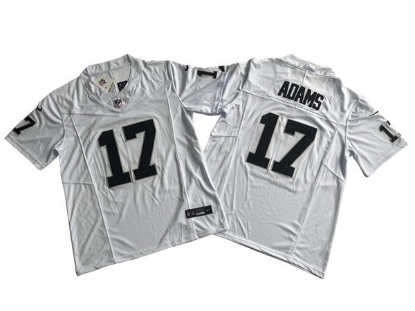 Men’s Las Vegas Raiders #17 Davante Adams Nike White 2023 F.U.S.E. Vapor Limited Jersey