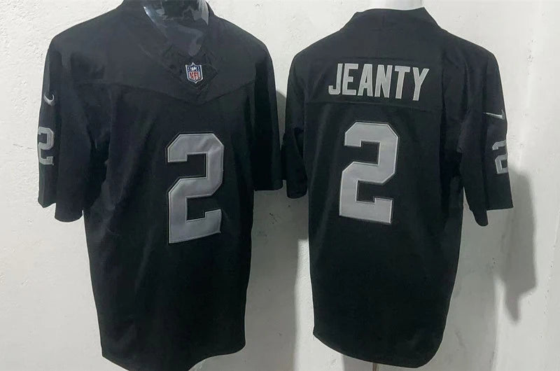 Men’s Las Vegas Raiders #2 Ashton Jeanty Nike Black Vapor F.U.S.E. Limited Player Jersey