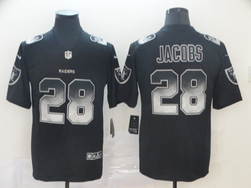 Men’s Las Vegas Raiders #28 Josh Jacobs Black Authentic Jersey