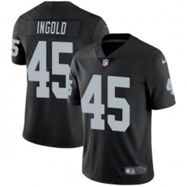 Men’s Las Vegas Raiders #45 Alec Ingold Nike Black Team Color Vapor Untouchable Jersey