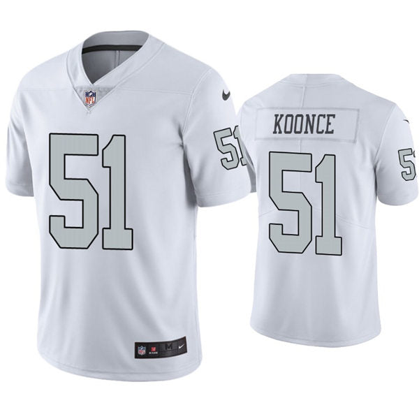 Mens Las Vegas Raiders #51 Malcolm Koonce Nike White Color Rush Legend Player Jersey