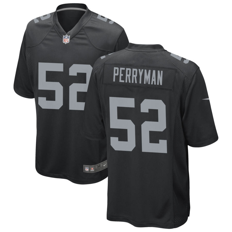 Men’s Las Vegas Raiders #52 Denzel Perryman Nike Black Vapor Limited Jersey