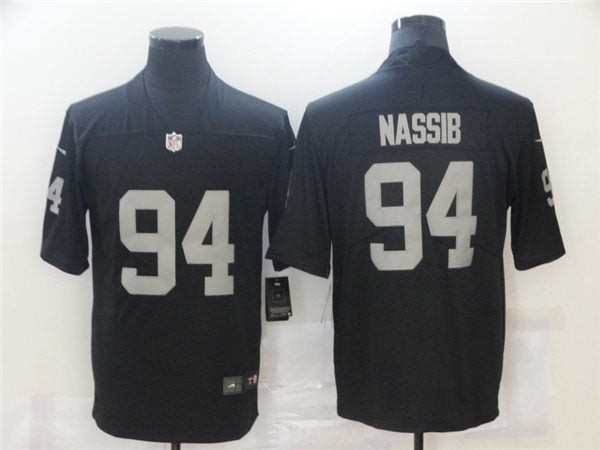 Men’s Las Vegas Raiders #94 Carl Nassib Stitched NFL Nike Black Vapor Untouchable Limited Jersey