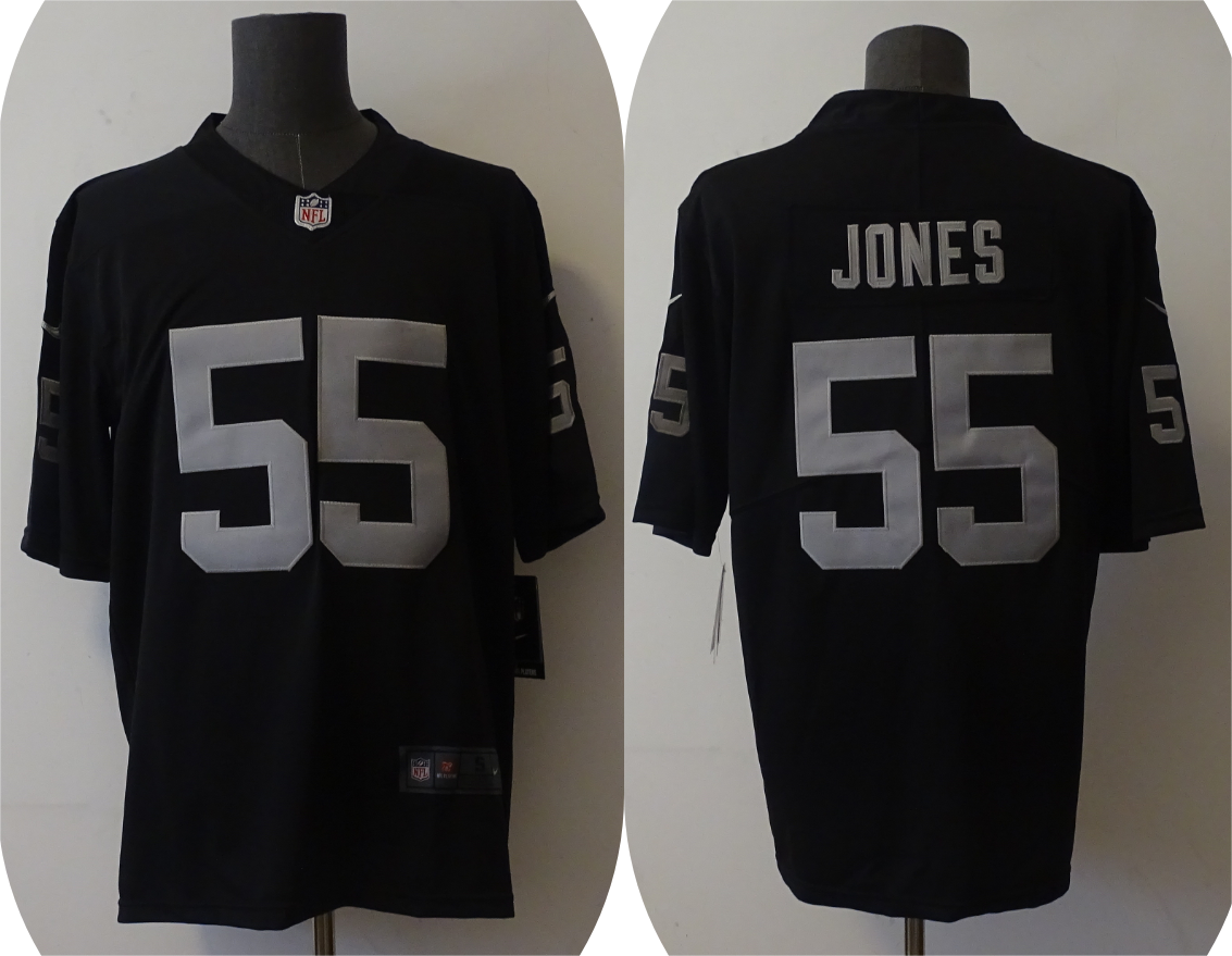 Men’s Las Vegas Raiders Chandler Jones #55 Black Jersey