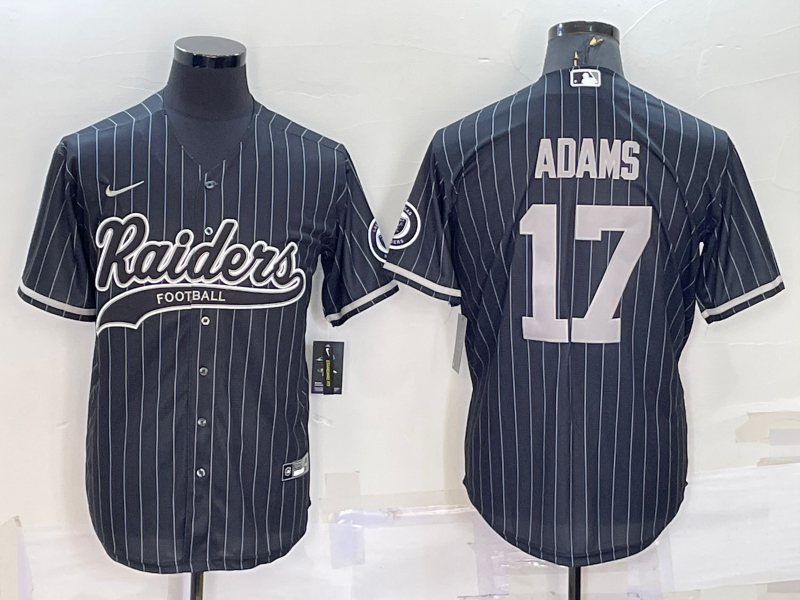 Men’s Las Vegas Raiders Davante Adams #17 Black Jersey Joint Edition