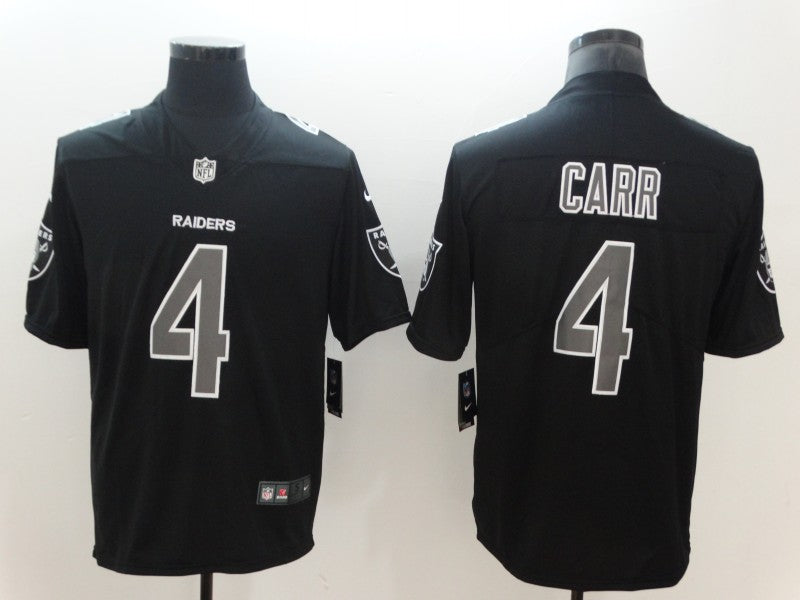 Men’s Las Vegas Raiders Derek Carr #4 Black Authentic Jersey