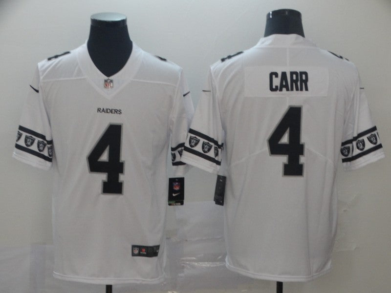 Men’s Las Vegas Raiders Derek Carr #4 White Jersey